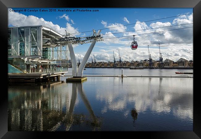 Take Off - Flying Over London  Framed Print by Carolyn Eaton