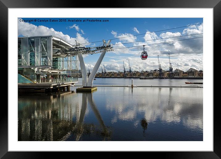 Take Off - Flying Over London  Framed Mounted Print by Carolyn Eaton