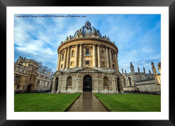 Oxford, Radcliffe Camera Framed Mounted Print by Carolyn Eaton