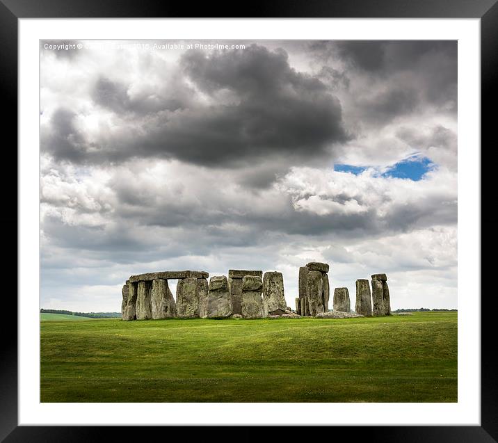  Stonehenge, England Framed Mounted Print by Carolyn Eaton
