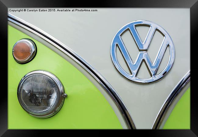  VW Campervan  Framed Print by Carolyn Eaton