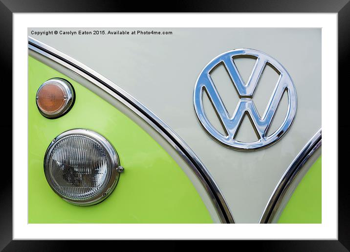  VW Campervan  Framed Mounted Print by Carolyn Eaton