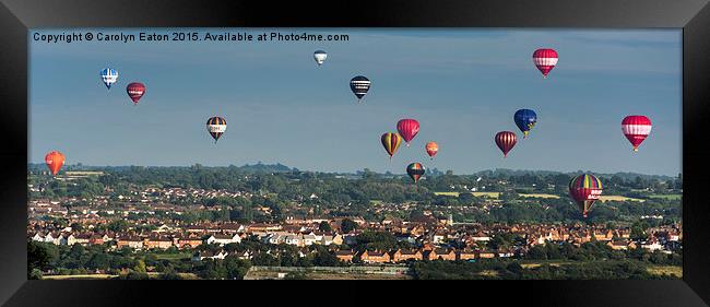  Balloons over Bristol Framed Print by Carolyn Eaton