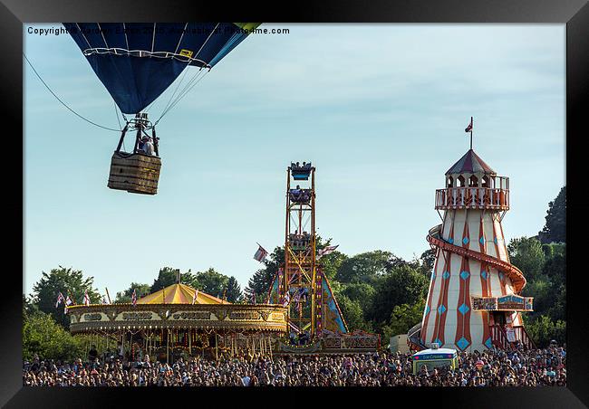  All the Fun of the Fair at the Bristol Balloon Fi Framed Print by Carolyn Eaton