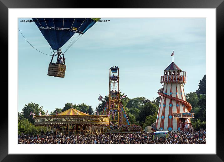  All the Fun of the Fair at the Bristol Balloon Fi Framed Mounted Print by Carolyn Eaton