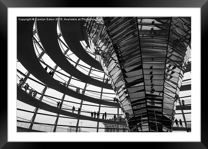  Reichstag Dome, Berlin Framed Mounted Print by Carolyn Eaton