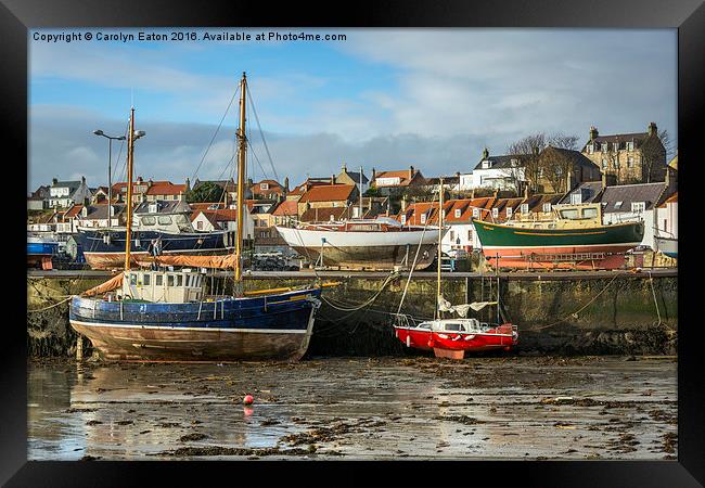  St Monan's Harbour, Fife, Scotland Framed Print by Carolyn Eaton