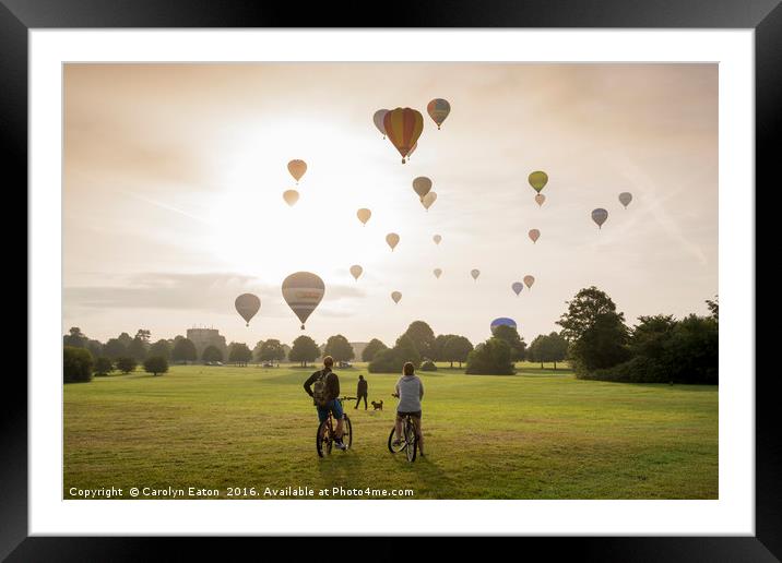 Bristol Balloons Framed Mounted Print by Carolyn Eaton