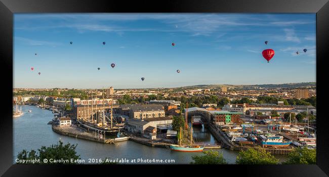 Bristol Balloon Fiesta Framed Print by Carolyn Eaton