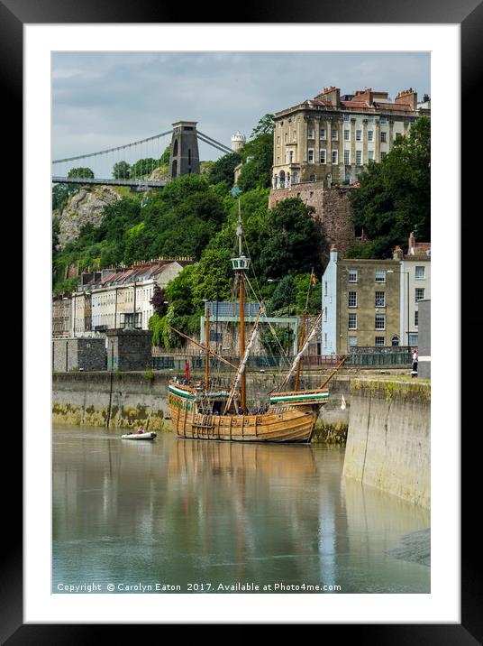 The Matthew of Bristol Framed Mounted Print by Carolyn Eaton