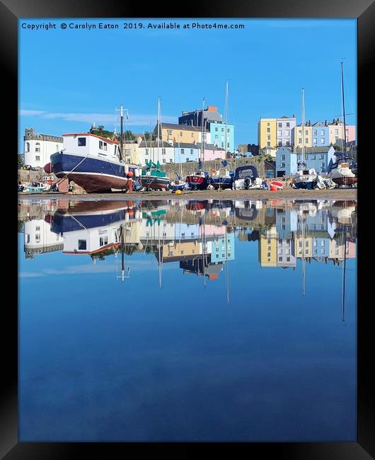 Tenby Harbour Framed Print by Carolyn Eaton