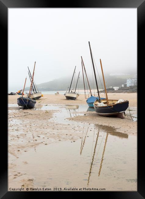 Misty Morning in St Ives Framed Print by Carolyn Eaton