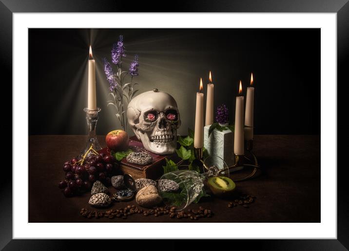 Mysterious Still Life Framed Mounted Print by Alan Tunnicliffe
