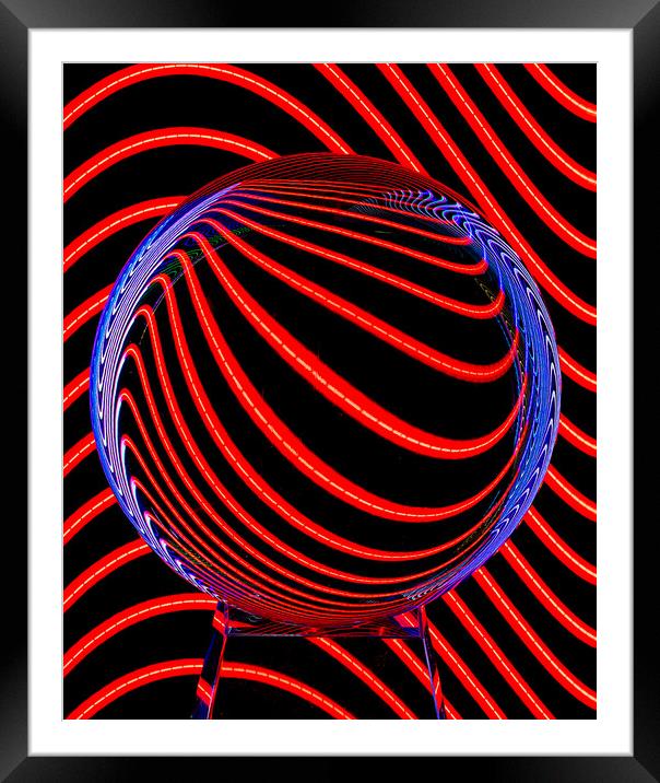 light painting Framed Mounted Print by Alan Tunnicliffe