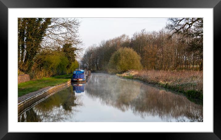 canal Framed Mounted Print by Alan Tunnicliffe