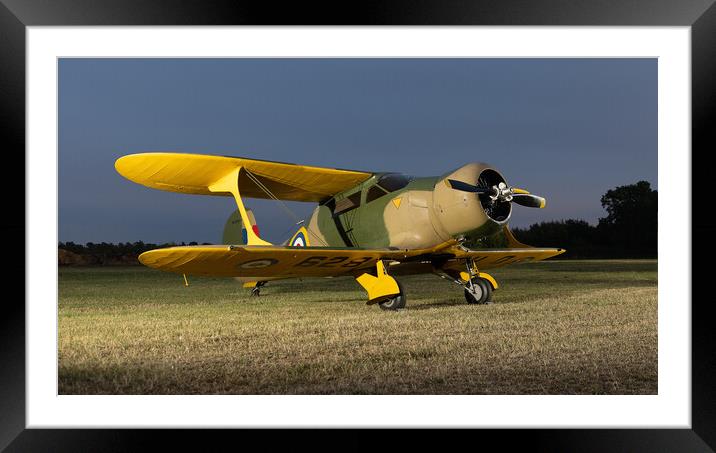 Beech GB-2 Staggerwing Framed Mounted Print by Alan Tunnicliffe