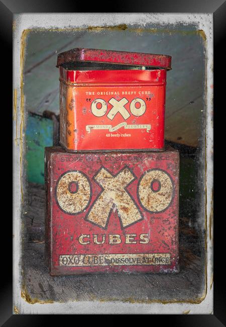 oxo tins Framed Print by Alan Tunnicliffe