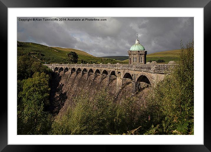 Craig Goch Dam Framed Mounted Print by Alan Tunnicliffe