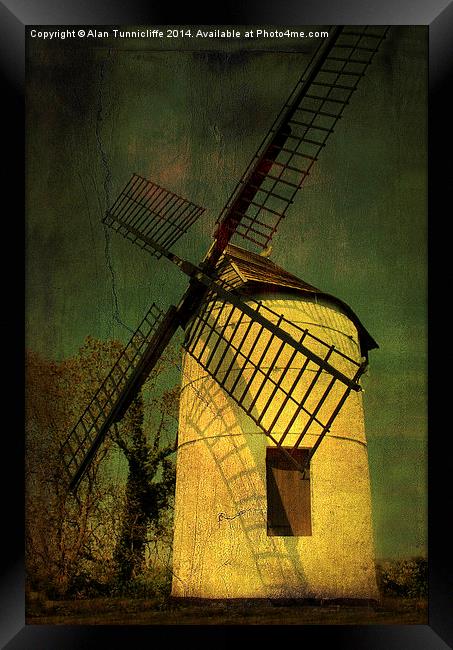 Majestic Ashton Windmill Framed Print by Alan Tunnicliffe