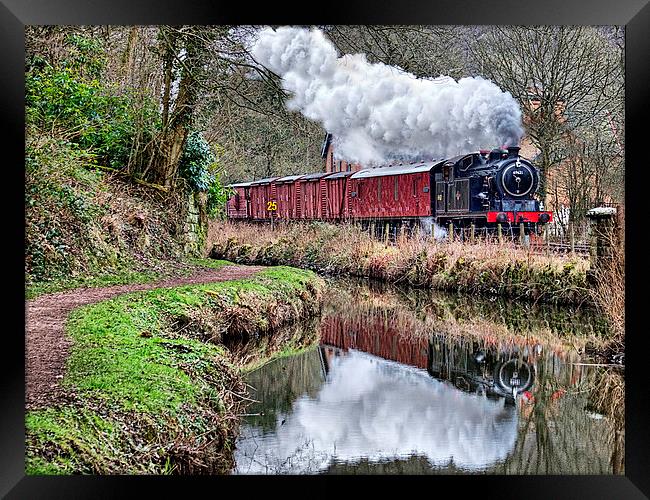 reflections of a Majestic steam locomotive Framed Print by Alan Tunnicliffe