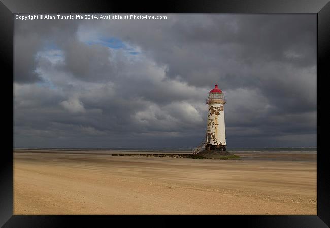 Talacre Lighthouse Framed Print by Alan Tunnicliffe