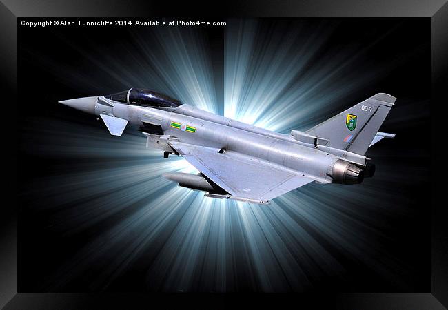 Typhoon Eurofighter Power Unleashed Framed Print by Alan Tunnicliffe