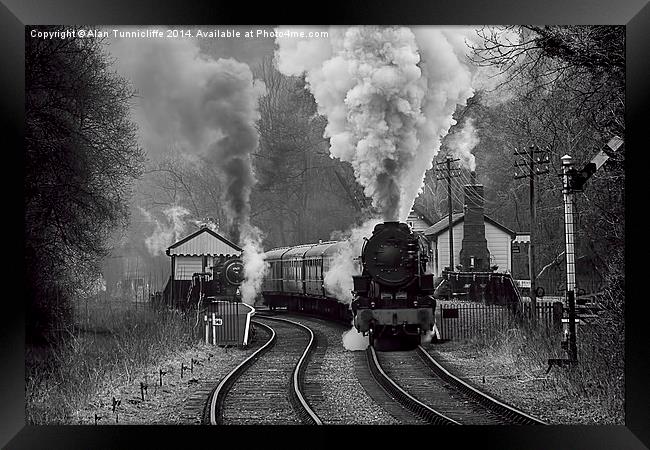  Letting off steam Framed Print by Alan Tunnicliffe