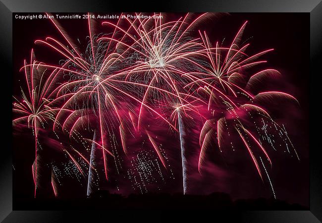  Fireworks Framed Print by Alan Tunnicliffe