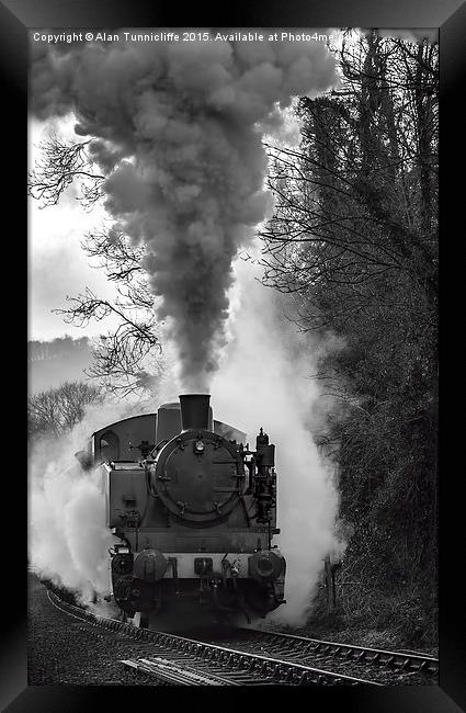  Letting off steam Framed Print by Alan Tunnicliffe