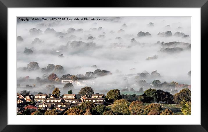  Foggy morning Framed Mounted Print by Alan Tunnicliffe