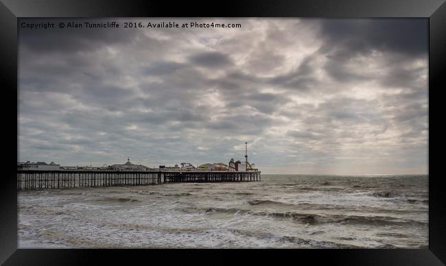 Brighton pier Framed Print by Alan Tunnicliffe