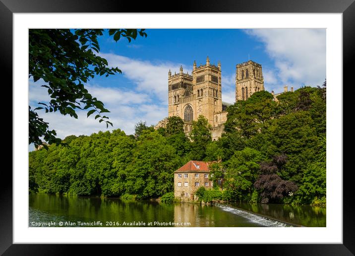 Durham Cathedral Framed Mounted Print by Alan Tunnicliffe