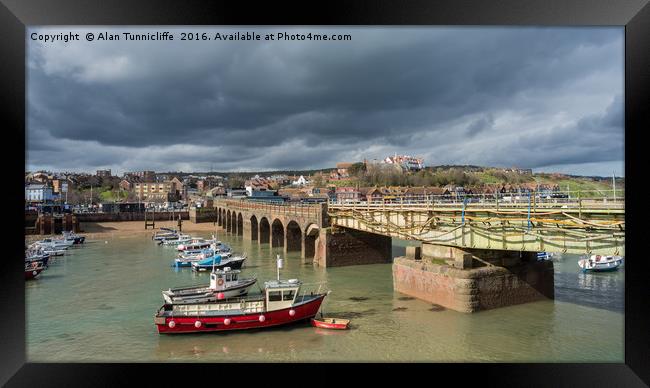 Folkestone harbour Framed Print by Alan Tunnicliffe