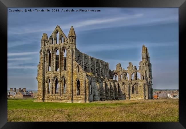 Whitby abbey Framed Print by Alan Tunnicliffe