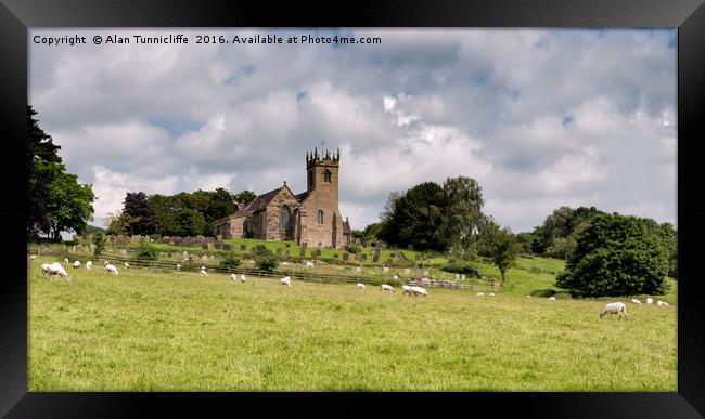 Rural church Framed Print by Alan Tunnicliffe