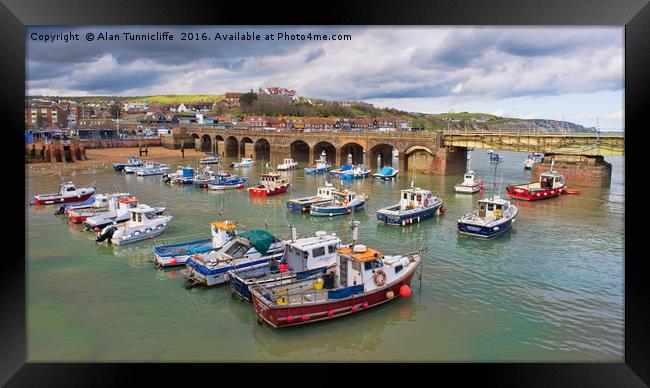 Folkestone Harbour Framed Print by Alan Tunnicliffe