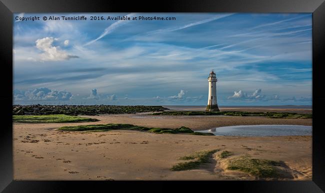 Perch Rock lighthouse Framed Print by Alan Tunnicliffe