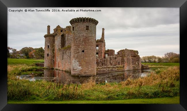 Caerlaverock Castle Framed Print by Alan Tunnicliffe
