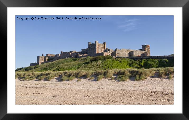 Bamburgh Castle Framed Mounted Print by Alan Tunnicliffe