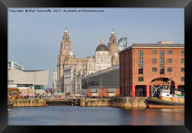 Majestic Liverpool Waterfront Framed Print by Alan Tunnicliffe