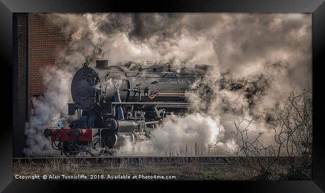 Steam locomotive Framed Print by Alan Tunnicliffe