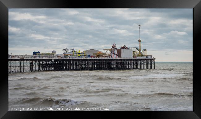 The pier at Brighton Framed Print by Alan Tunnicliffe