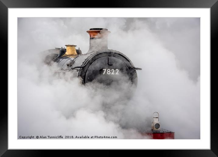 Steam locomotive Framed Mounted Print by Alan Tunnicliffe