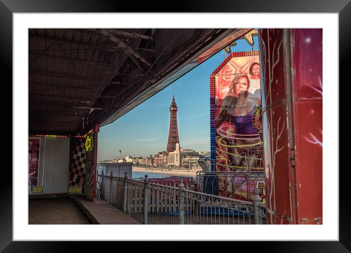 Blackpool Tower Framed Mounted Print by Alan Tunnicliffe