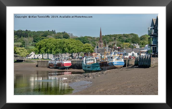 Kirkcudbright harbour Framed Mounted Print by Alan Tunnicliffe