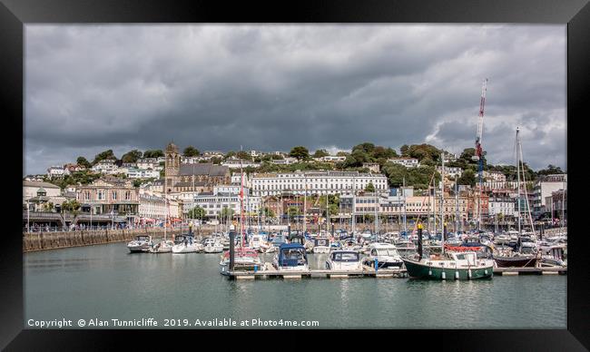 Majestic Torquay Harbour Framed Print by Alan Tunnicliffe