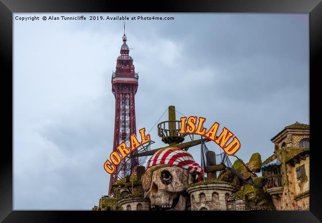 Blackpool Tower Framed Print by Alan Tunnicliffe