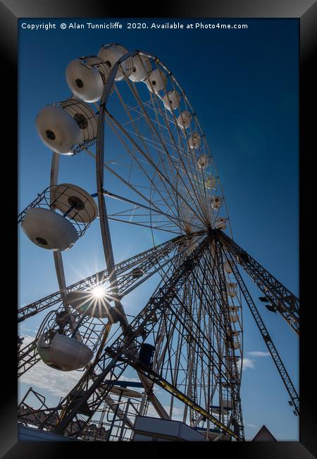Ferris wheel Framed Print by Alan Tunnicliffe