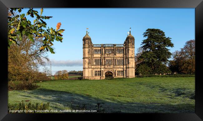 The gatehouse at Tixall Framed Print by Alan Tunnicliffe