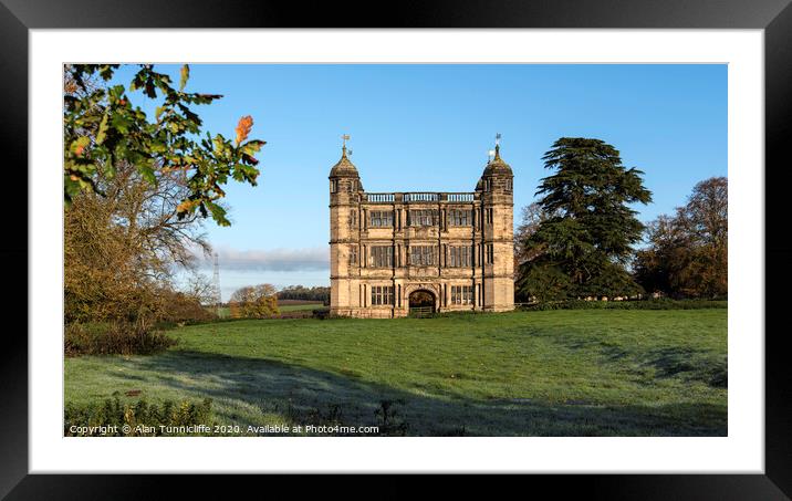 The gatehouse at Tixall Framed Mounted Print by Alan Tunnicliffe